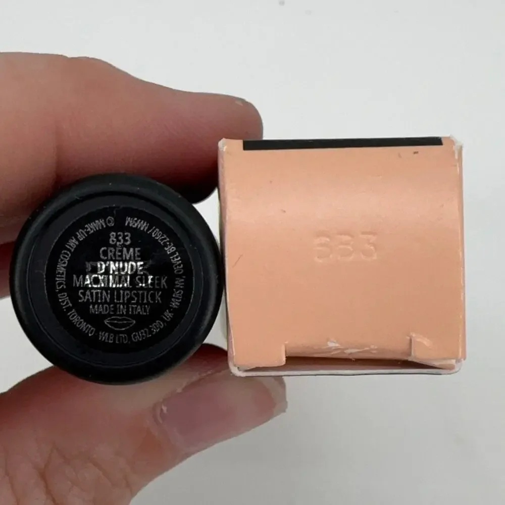 M·A·C MACximal 833 Crème D’Nude Sleek Satin Lipstick 0.12 oz New In Box